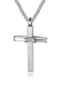 thumb Stainless Steel With Classic Cross Pendants 0