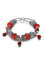 thumb Exquisite Red Glass Stone Beaded Bracelet 0