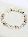 thumb Women Exquisite Multi-layer Colorful Glass Bracelet 2