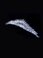 thumb Sparking Micro Pave Zircons White Gold Plated Hair Accessories 0