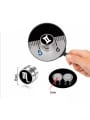 thumb Stainless Steel With Fashion Round signs of the zodiac dumbbell Stud Earrings 1