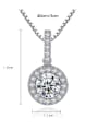 thumb Sterling Silver classic AAA Zircon Necklace 2