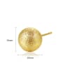 thumb Copper With 18k Gold Plated Simplistic Ball Stud Earrings 3