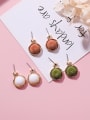 thumb Alloy With Gold Plated Romantic Round Stud Earrings 0