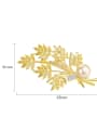 thumb Copper With Gold Plated Delicate Leaf Brooches 2