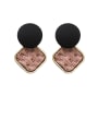 thumb Alloy With Rose Gold Plated Simplistic  Leopard Geometric Drop Earrings 0