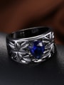 thumb Retro style Glass Hollow Ring 2