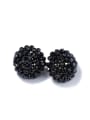 thumb Fashion Rhinestone-covered Round Stud Earrings 3