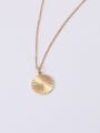 thumb Titanium With Gold Plated Personality Irregular Necklaces 0