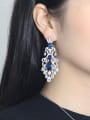 thumb Colorful Exaggerate Tassel Drop Chandelier earring 3