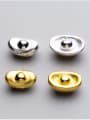 thumb 925 Sterling Silver With Imitation Gold Plated Fashion Oval Charms 2
