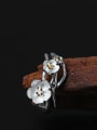 thumb Beautiful Flower Silver Opening Ring 1