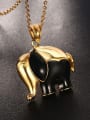 thumb Trendy Gold Plated Elephant Shaped Glue Pendant 1