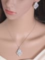 thumb AAA Zircons Fashion Two Pieces Jewelry Set 1