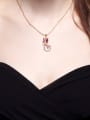 thumb Cat-shaped Rose Gold Necklace 1