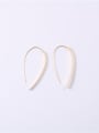 thumb Titanium With Gold Plated Simplistic Chain Hook Earrings 2