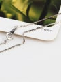 thumb Simple Box Chain Silver Necklace 2