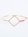 thumb Women Exquisite Hollow Square Shaped Bangle 0