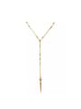 thumb Simple Line Alloy Long Necklace 1