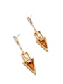 thumb Exquisite Luxury Triangle drop earring 1