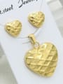 thumb Smooth Heart-shape Gold Plated Set 0