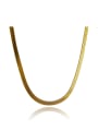 thumb Women Geometric Shaped 24K Gold Plated Copper Necklace 0