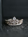 thumb Copper WithCubic Zirconia Fashion Crown Band Rings 1