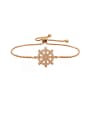 thumb Copper With  Cubic Zirconia  Personality Rudder adjustable  Bracelets 0