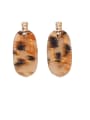 thumb Alloy With Rose Gold Plated Punk Geometric Leopard Stud Earrings 1