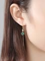 thumb Sterling Silver with natural turquoise ear studs 1