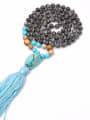 thumb Shining Natural Stones Cloth' Accessories Tassel Necklace 1