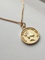 thumb Pure silver 18K-gold coin Necklace 2