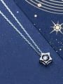 thumb 925 Sterling Silver With Silver Plated Personality Hollow Star Necklaces 3