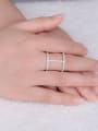 thumb Double Layer Zircon Stacking Ring 1