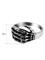 thumb Retro Skeleton Hand Statement Ring 2