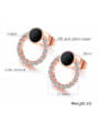 thumb Stainless Steel With Rose Gold Plated Fashion Round Earrings 2