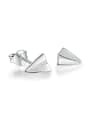 thumb Personalized Tiny Paper Plane 925 Sterling Silver Stud Earrings 0