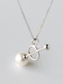 thumb S925 Silver fashion Pearl Bead Necklace 0