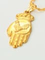 thumb Personalized Gold Plated Palm Pendant 1