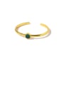 thumb Copper With Gold Plated Personality Geometric Free Size Bangles 1