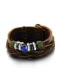 thumb Retro style Multi-band PU Adjustable Men Bracelet 0