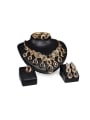 thumb 2018 2018 Alloy Imitation-gold Plated Ethnic style Water Drop shaped Stones Four Pieces Jewelry Set 0