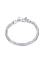 thumb Simple Woven Silver Plated Bracelet 0