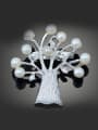 thumb Personalized Artificial Pearls Tree Alloy Brooch 0