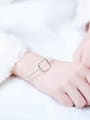 thumb Simple Hollow Square Opening Bangle 1