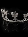 thumb Crown Butterfly Zircons Birthday Wedding Copper Hair Accessories 1
