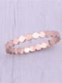 thumb Titanium With Rose Gold Plated Vintage Smooth  Round Band Rings 3
