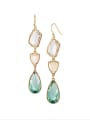 thumb Alloy Fashionable Semi-Precious Stones Crystal Water Drop hook earring 0