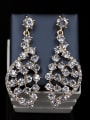 thumb 2018 Cubic Glass Rhinestones Two Pieces Jewelry Set 2