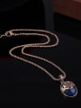 thumb Alloy Antique Gold Plated Vintage style Artificial Stones Hollow Three Pieces Jewelry Set 2
